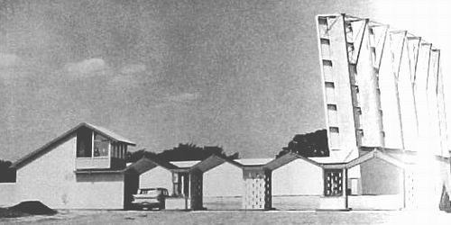 Miracle Mile Drive-In Theatre - Ticket Lanes And Screen (newer photo)